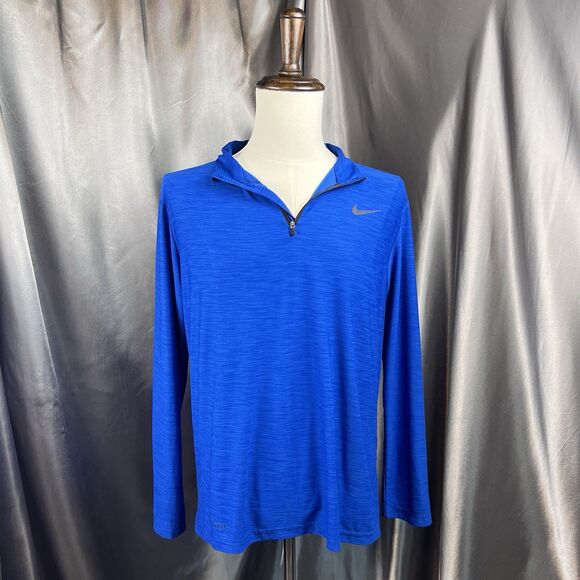 Nike Mens M Golf Shirt Dri-Fit Element Running Athletic Running Outdoor Training - Picture 1 of 14